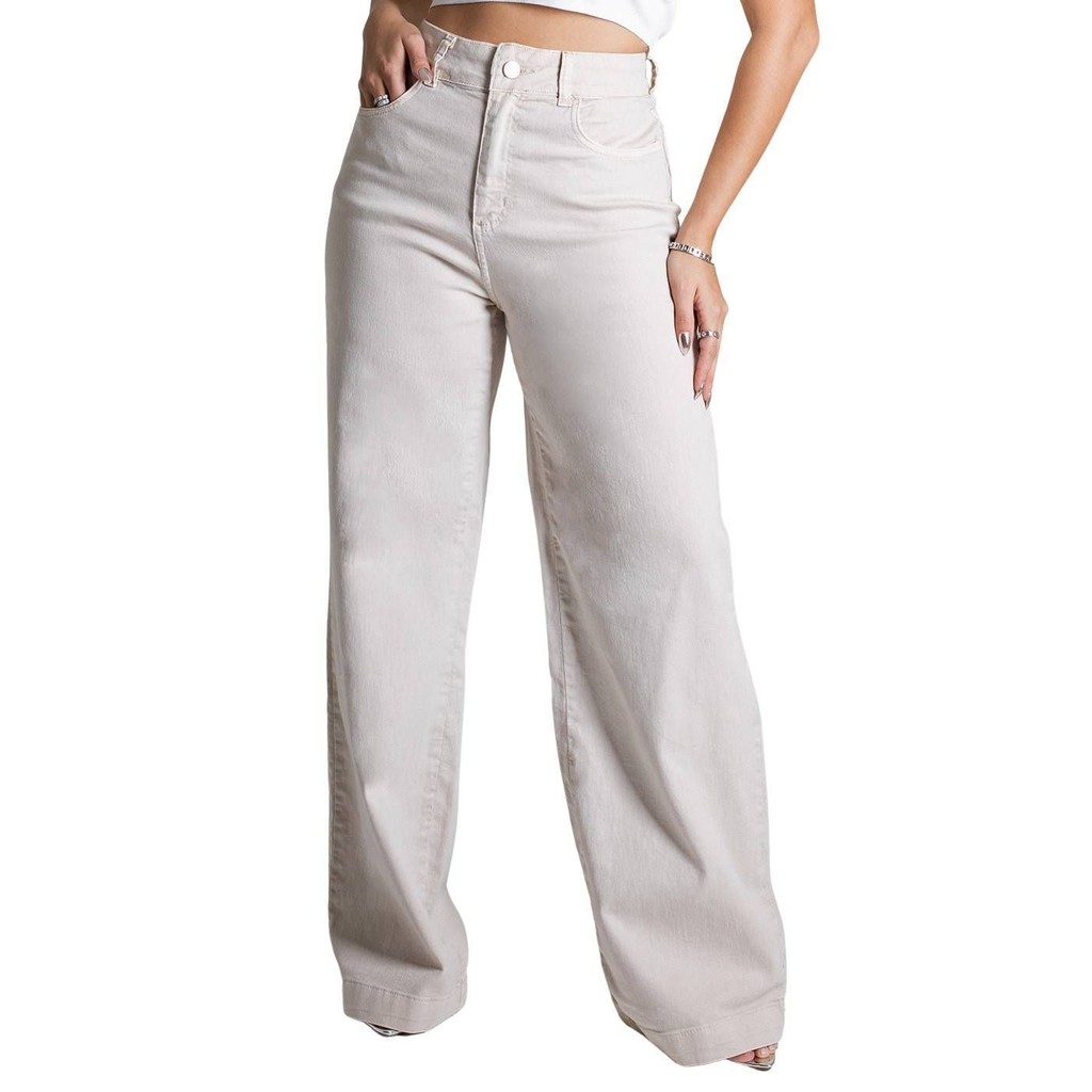 Calça Sarja Sawary Wide Leg - 279199 - Women Clothes