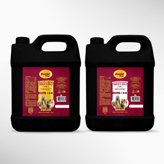 Shampoo 5 em 1 + Condicionador Neutro Cereja e Avelã Para Cães e Gatos Genial 5 Litros em Oferta na Shopee