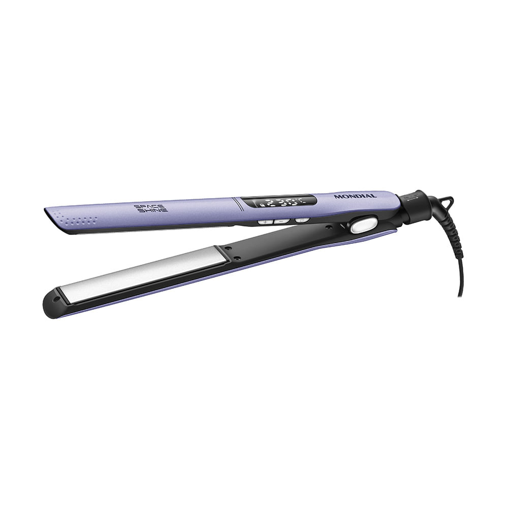 Prancha Alisadora Space Shine Mondial Lilás 50W Bivolt - P-26 em Oferta na Shopee