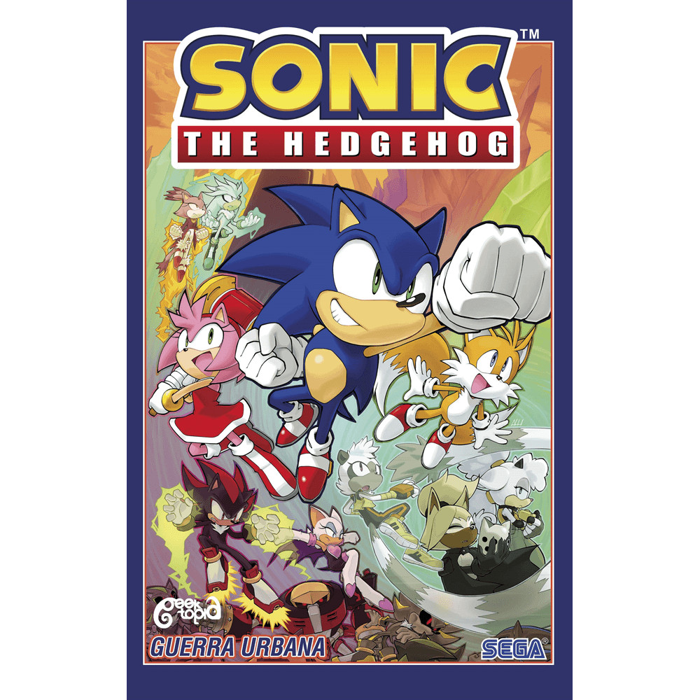 Capa do livro Livro - Sonic The Hedgehog - vol. 15: Guerra Urbana - Editora Geektopia
