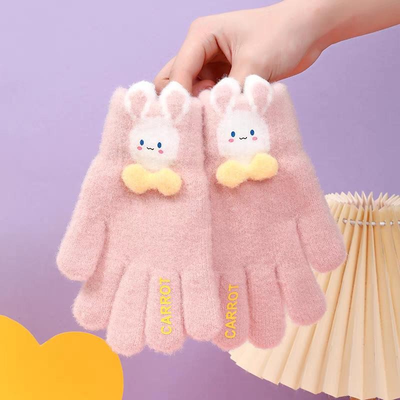 2 Pares De Luva Coelho Infantil Quentinha Punho Ajustável em Oferta na Shopee