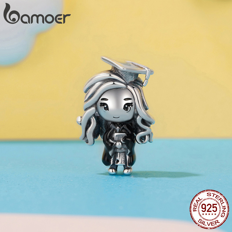 Bamoer 925 Prata Esterlina Pingente Para Menina Série De Formatura Acessórios Pulseira Moda Jóias Presente Feminino · foto 2