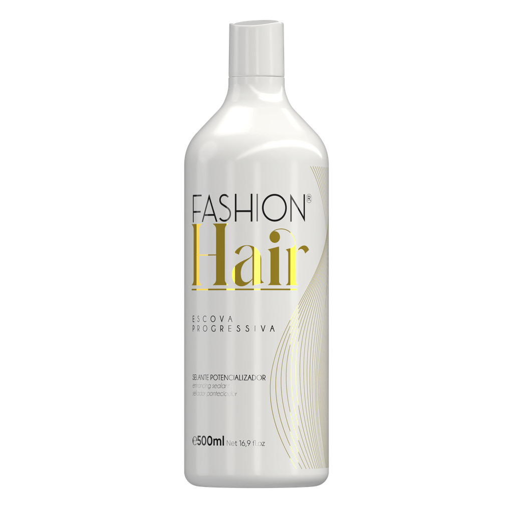 Progressiva Fashion Hair Linha Gold 500ml Sem Formol Liso Blindado e Brilhante Resultado de Salão