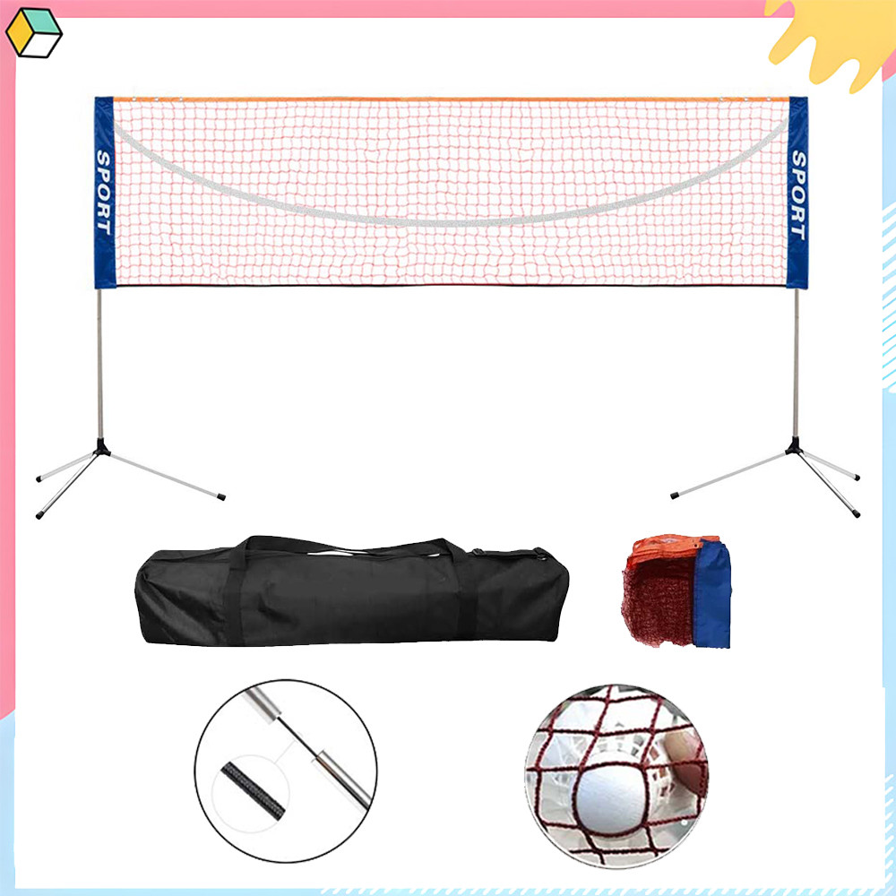 Rede de badminton Suporte multifuncional Rede de vôlei Praia esportiva Altura ajustável 75/118/160 cm