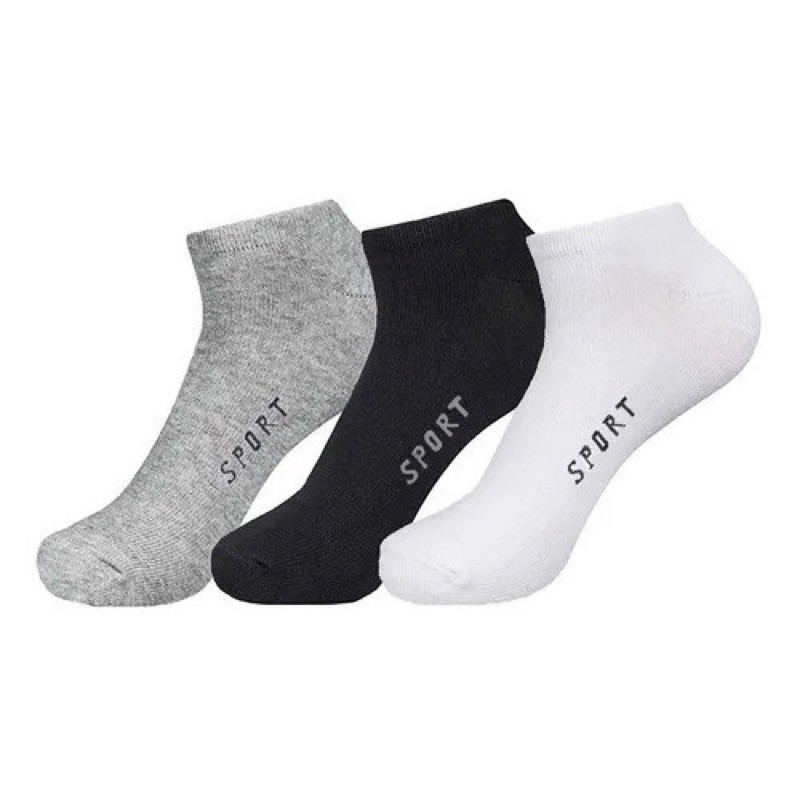 Kit 12 Pares De Meias Masculinas Esportivas Adultas liso