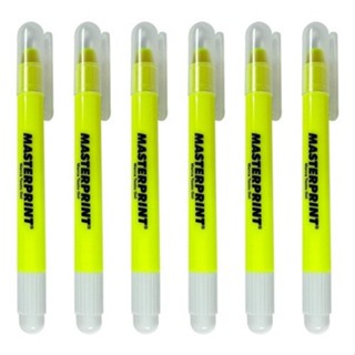 6 Marca Texto Gel Amarelo Masterprint 6 Unidades Caneta Escolar em Oferta na Shopee