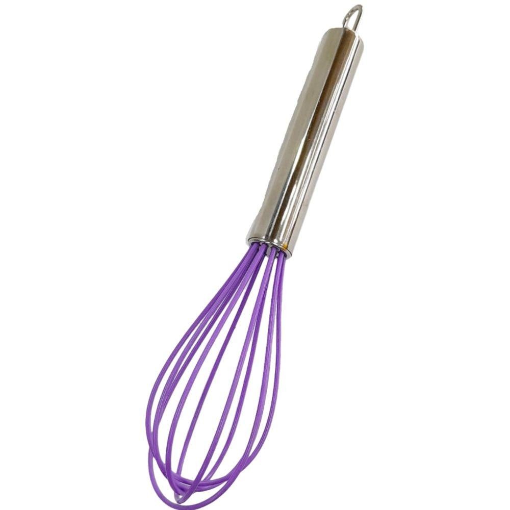 Batedor de Claras Silicone 21cm Roxo N2345492 - Quanhe