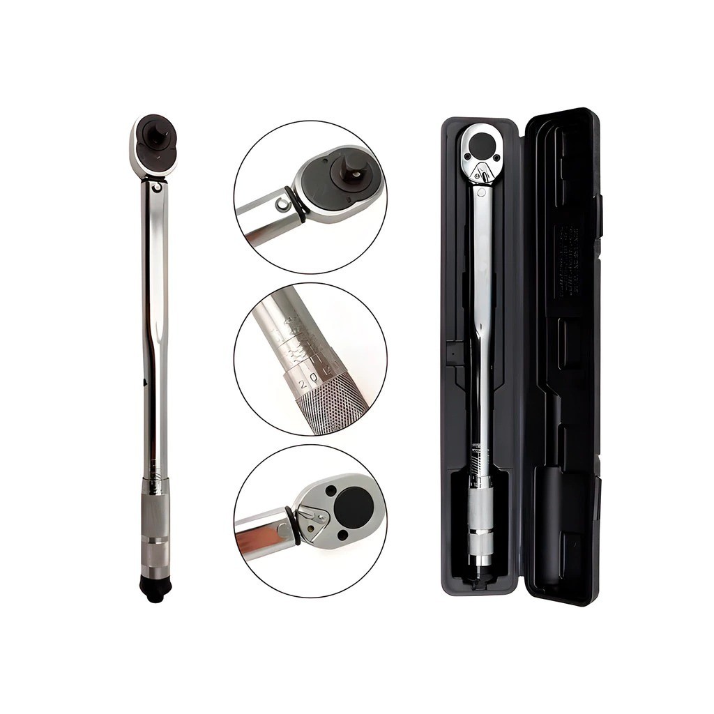 Chave Torquímetro 1/2 Polegada 28-210Nm Profissional VIP Industrial com Estojo Rígido