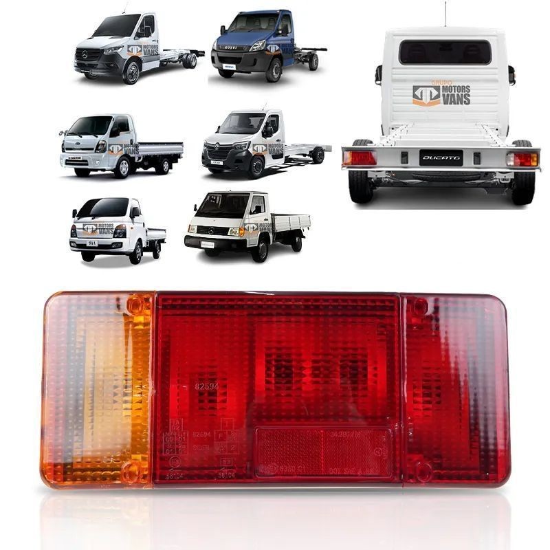 LANTERNA DUCATO IVECO DAILY SPRINTER MASTER BONGO MB180 HR PICKUP CHASSI LADO ESQUERDO