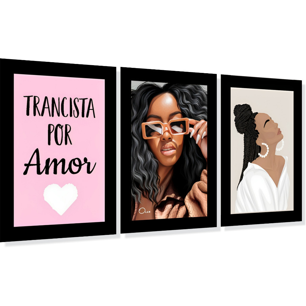 Promoção! Placa quadro decorativa/Kit com 3 peças!! PARA TRANCISTA