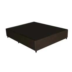 Base Cama Box Casal Gazin Marrom Firme 138x188 Durável e Universal para Conforto e Decoração do Quarto