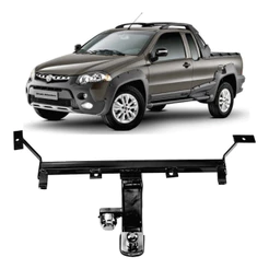 Engate Reboque Fiat Strada 2003-2020 500kg Rabicho Reforçado