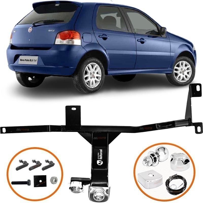 Engate Reboque Rabicho Fiat Palio Elx Inmetro Até 500kg