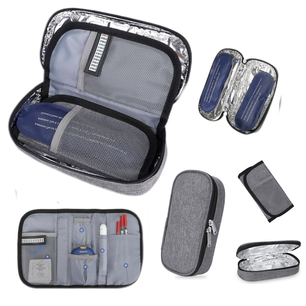 Bolsa Térmica Para Insulina De Viagem, Caixa Térmica Portátil, Bolsa Térmica Para Medicamentos, Bolsa De Gelo Isolante