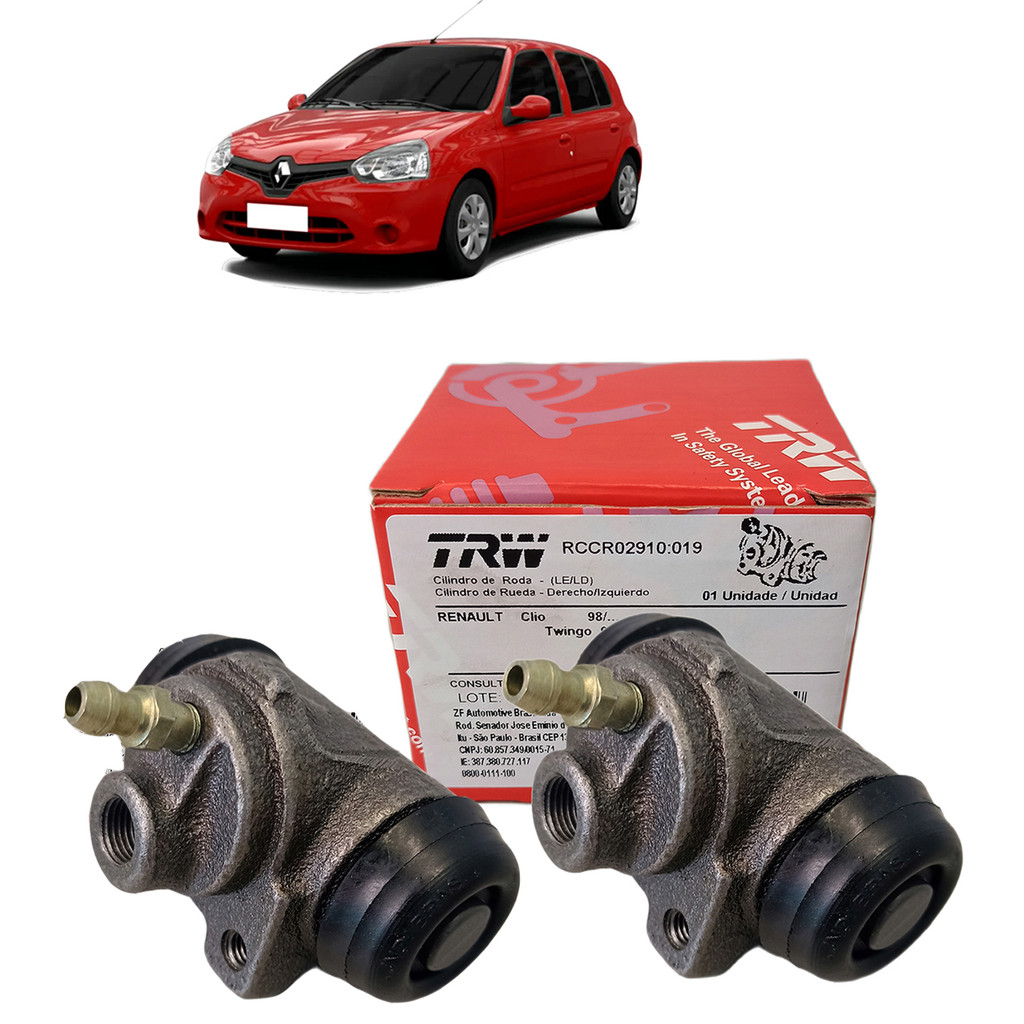 Par Cilindro Roda Traseiro Renault Clio 1.0 1999 a 2009 em Oferta na Shopee
