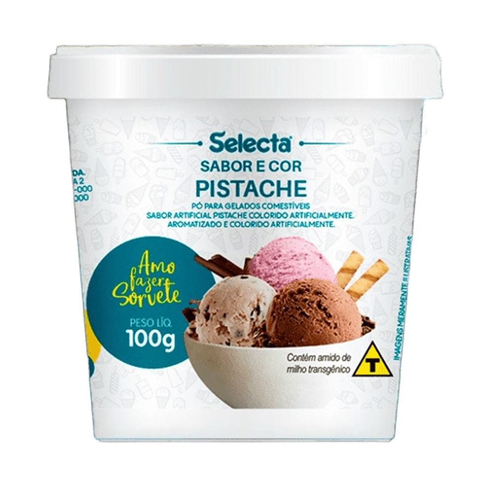 Base Saborizante Sabor Pistache para Sorvete e Sobremesa Selecta 100g em Oferta na Shopee