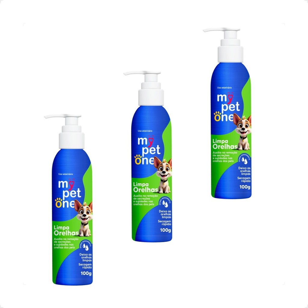 Kit 3 Limpa Orelhas Mypetone - 100g