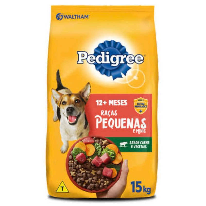 Ração Pedigree Cães Adultos Raças Pequenas Sabor Carne e Vegetais A Granel - ENTREGA IMEDIATA