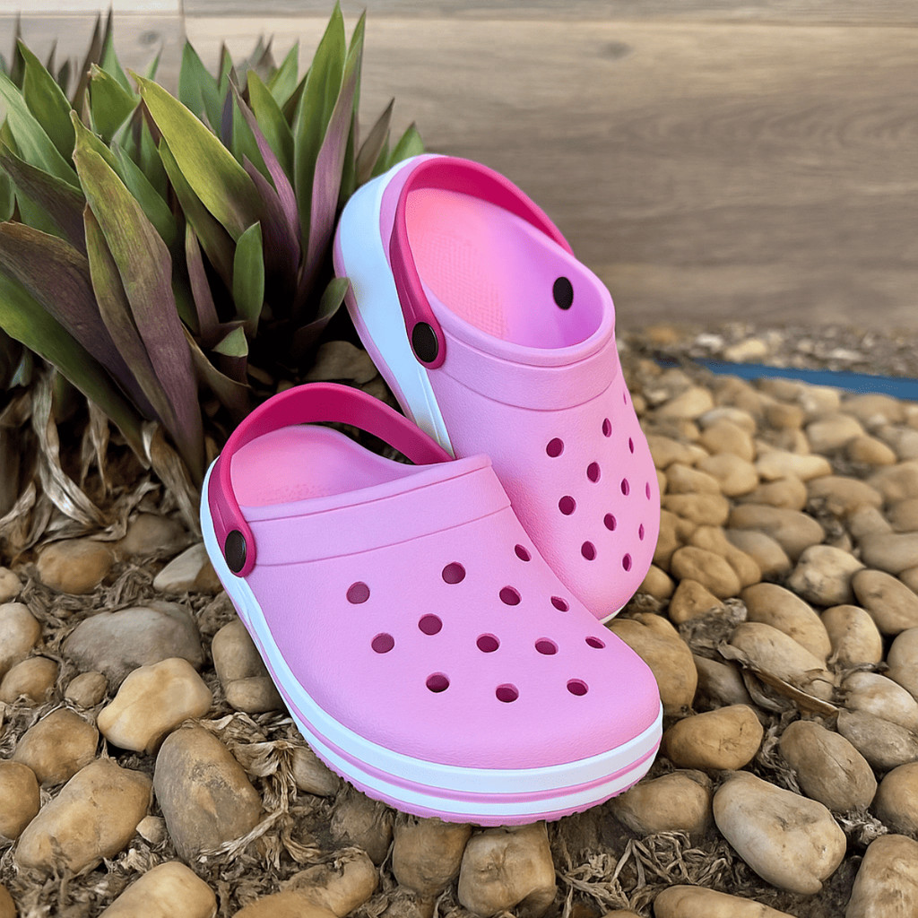 Babuche Infantil Menina Rosa Bebe Anatomico Confortavel Calce Facil de Emborrachado em Oferta na Shopee