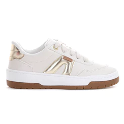 Tênis Anacapri AC1119 Bege e Dourado - Infantil