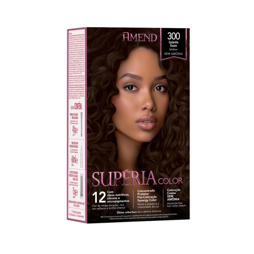 Tonalizante Supéria Color 300 Castanho Escuro Amend em Oferta na Shopee