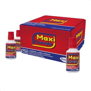 Corretivo Líquido Branquinho Frama Maxi Corretor Branco 18ml - Caixa com 12 Unidades em Oferta na Shopee
