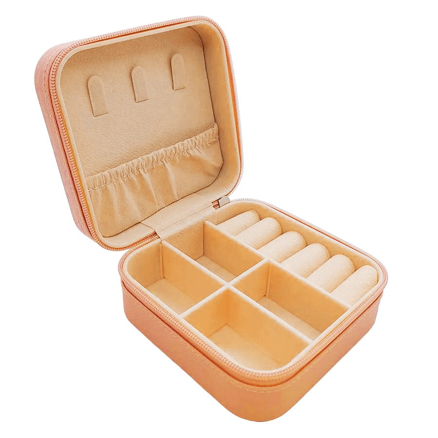 Mini Porta Joias Portátil - Salmão - 1 unidade - Rizzo em Oferta na Shopee