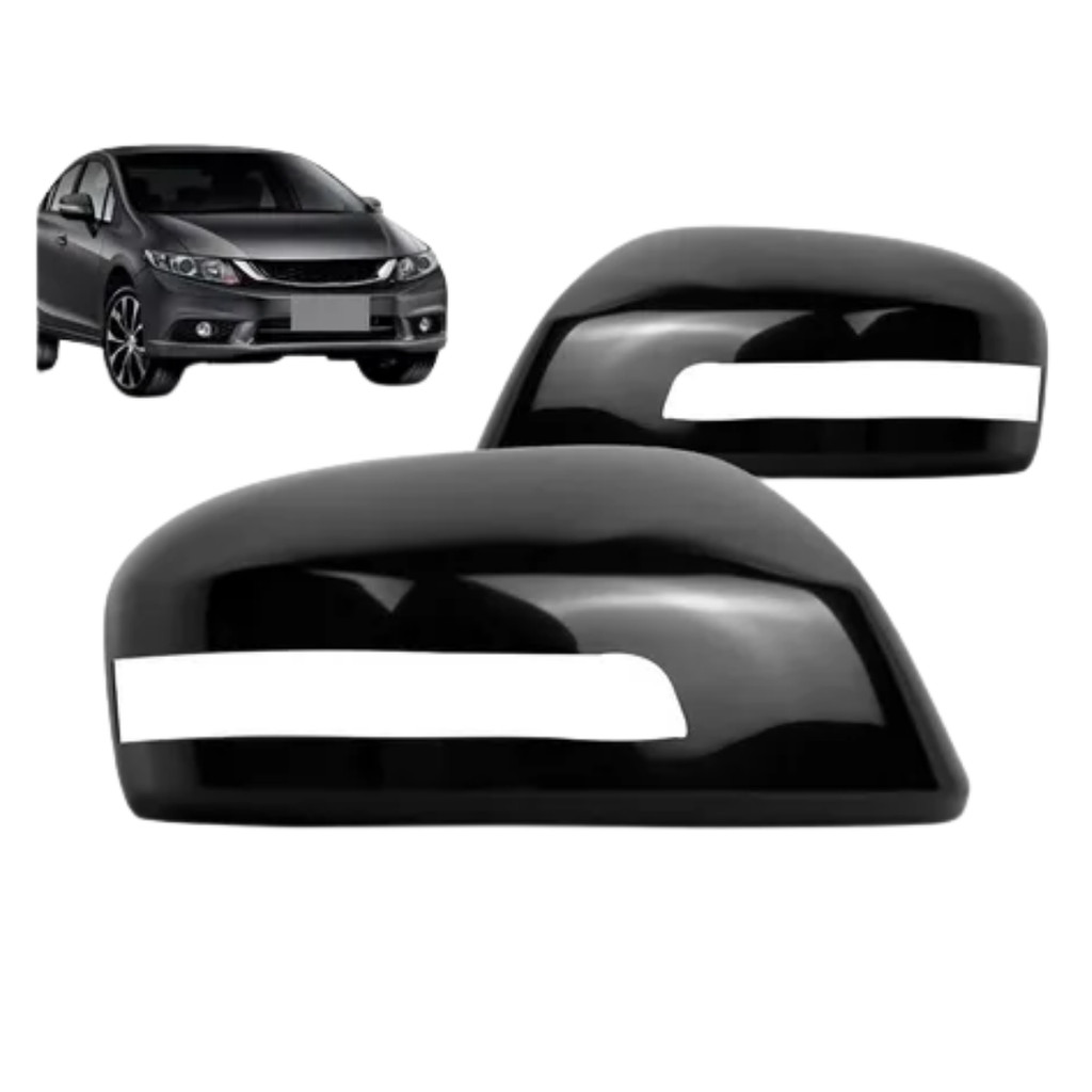 Capa Retrovisor Civic 2012 a 2016 C/Pisca Black Piano LD