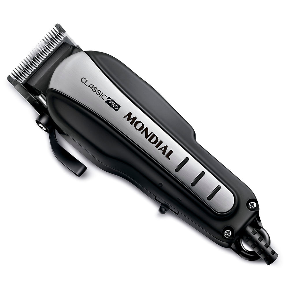 Cortador de Cabelos Classic Pro Mondial Preto e Inox 10W CR-03 em Oferta na Shopee