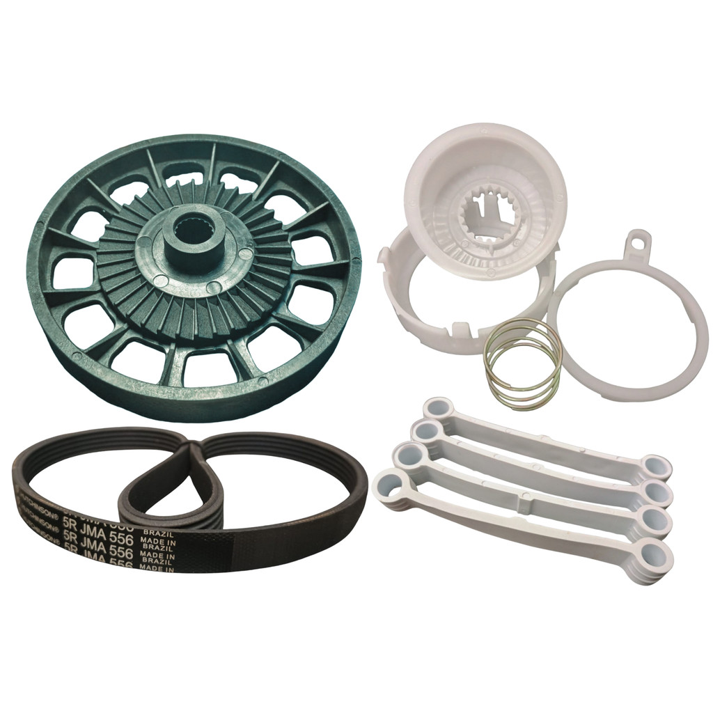 POLIA CORREIA KIT CAMES E TIRANTE COMPATÍVEL COM LAVADORA BRASTEMP 9KG A 16KG em Oferta na Shopee