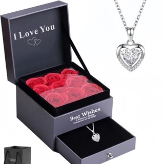 JOIA COLAR ROSAS PRESENTE FEMININO LUXO em Oferta na Shopee