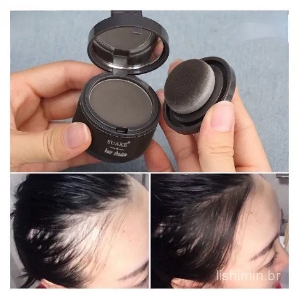 Retoque De Pó Para Linha Sombra De Cabelo