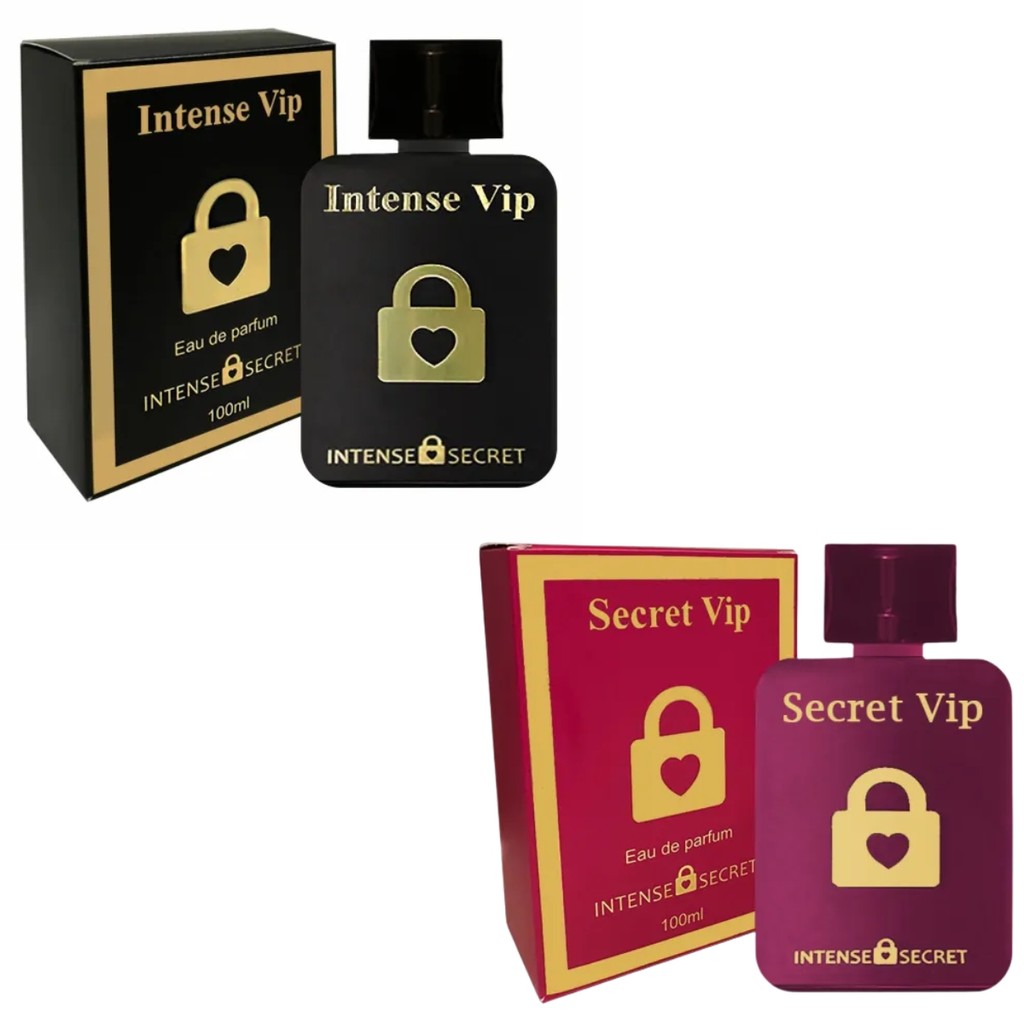 Kit Eau de Parfum Intense Vip Masculino + Secret Vip Feminino - Intense Secret