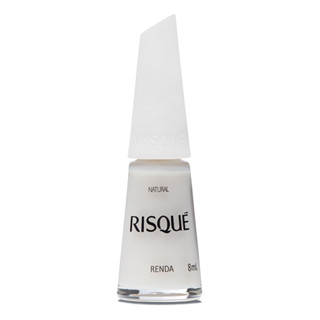 Esmalte Risqué Branco Natural Renda 8ml em Oferta na Shopee