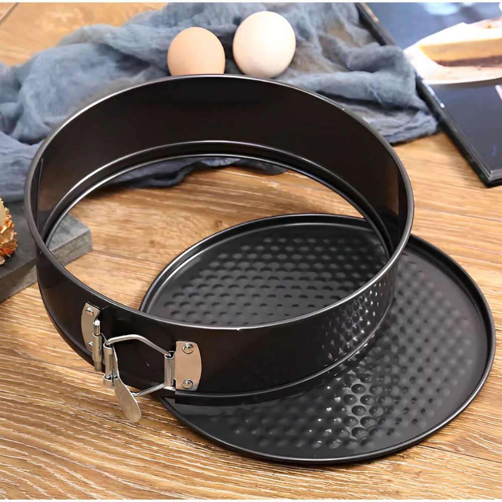 Kit 3 Formas Redondas Antiaderentes com Fundo Removível Para Bolos e Tortas 24, 26 e 28cm — imagem 2 de 2
