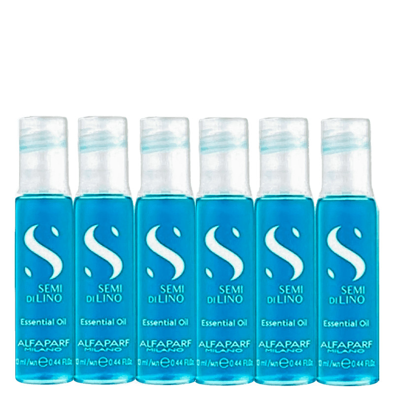 Kit Ampola Azul Alfaparf Semi Di Lino Sublime 06x13ml