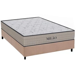 Conjunto Box Casal: Colchão Espuma Orthoflex D33 Milão + Base CRC Suede Clean (138x188)