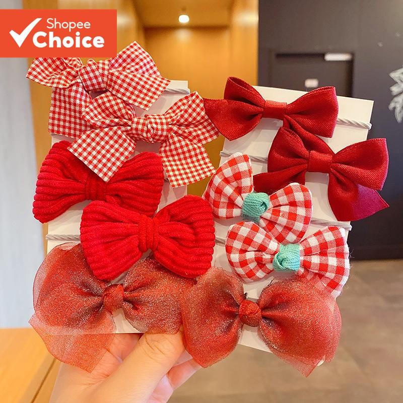 Conjunto De Laços De Cabelo Borboleta Com 10 Peças Para Meninas Tiaras Macias Acessórios I...