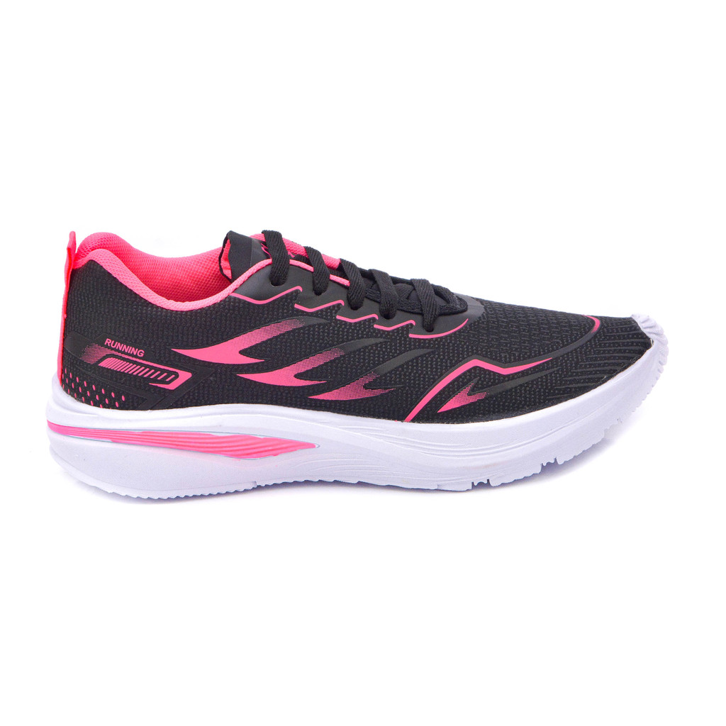 Tenis Caminhada Feminino Esportivo Running Para Corrida Com Cadarço Sola Leve Academia Treino Conforto Basico