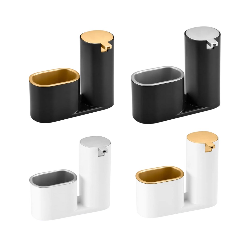 Dispenser Porta Detergente E Bucha Buchinha Luxo Cozinha Pia Bancada Arthi em Oferta na Shopee