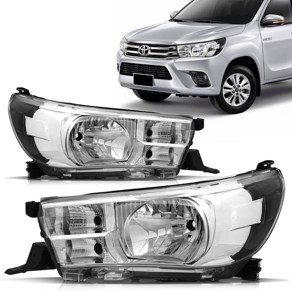 Farol Hilux 2016 2017 2018 2019 Sem Led em Oferta na Shopee
