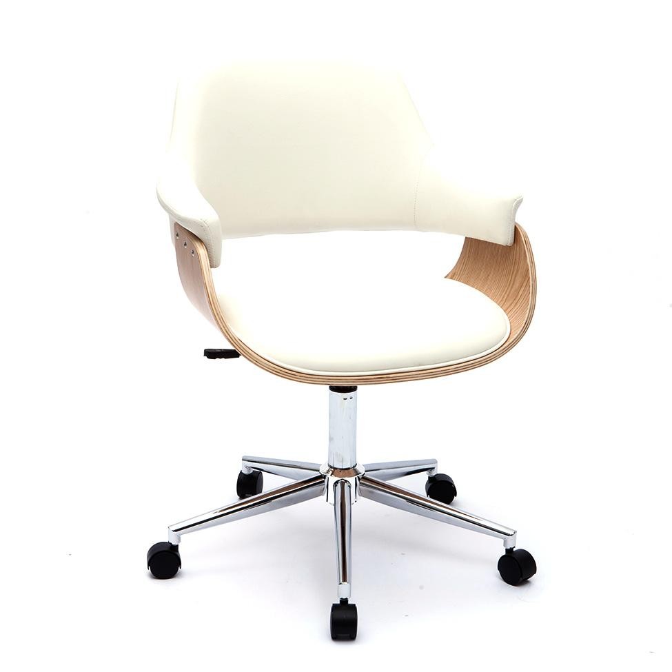 Cadeira de Escritório Diretor Giratória Eleonora Branca em Oferta na Shopee
