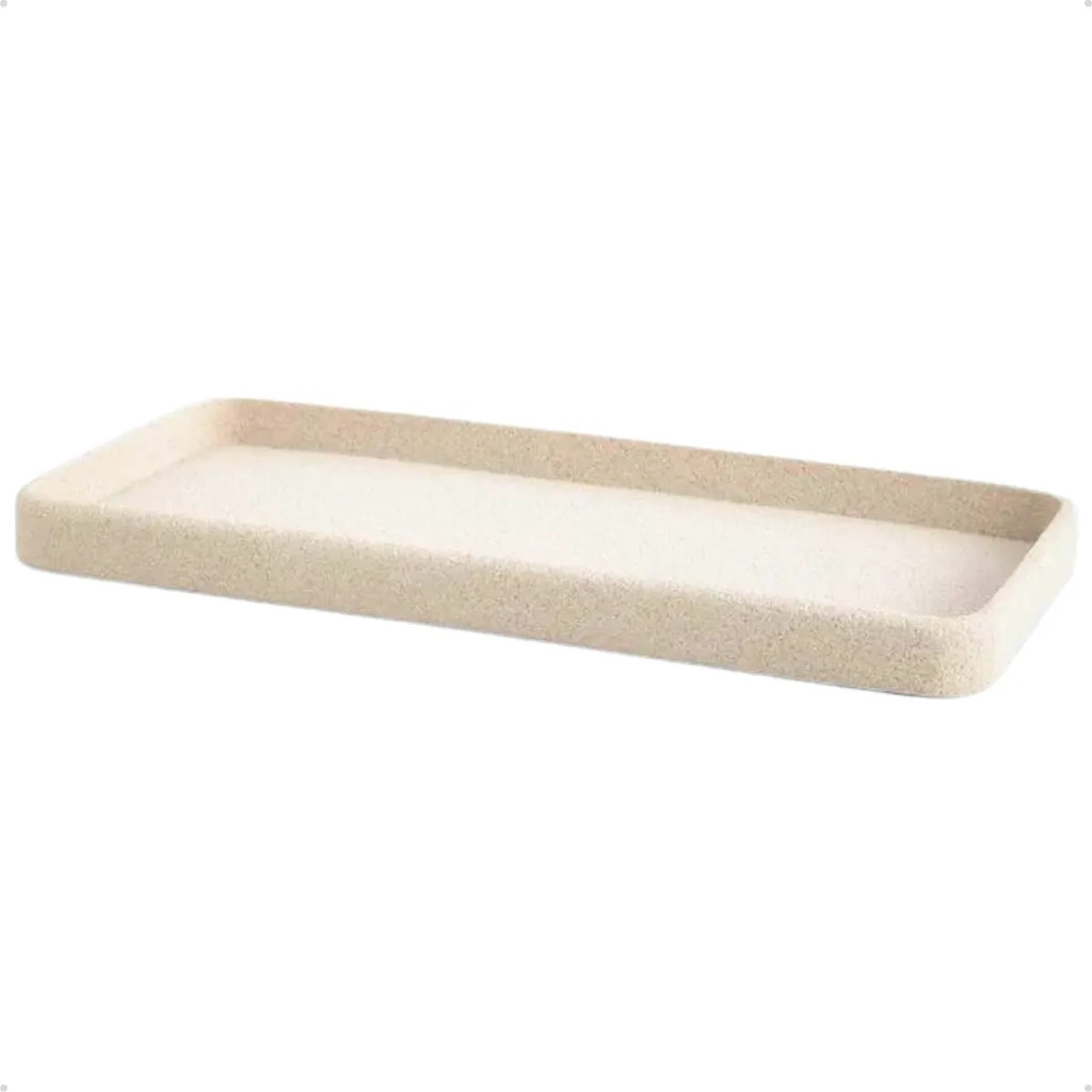 Bandeja Decorativa Para Banheiro Rústica Poliresina 26cm em Oferta na Shopee