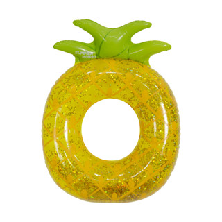 Boia Inflável Circular Abacaxi com Glitter Bel em Oferta na Shopee