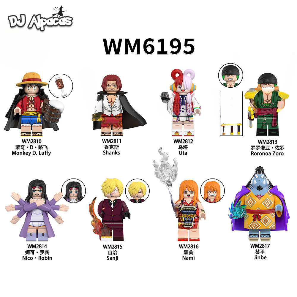 Blocos De Construção Figuras Brinquedo colecao de personagens WM2810 WM2811 WM2812 WM2813
