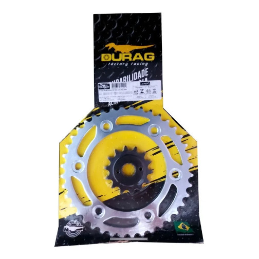 KIT COROA E PINHÃO DURAG HONDA CRF 250 L 2013 A 2014 13/40 520 AÇO 1045