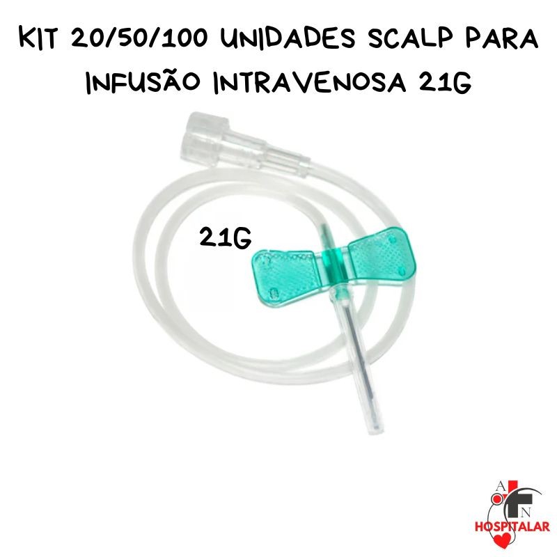 Scalp 21G Luer Lock Medix - 20/50 e 100 Unidades em Oferta na Shopee