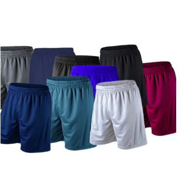 2 Shorts Kit Masculino Dry Fit Esportivo Lisa Moda com Cordão Bolso Lateral Musculação Academia Cross Corrida Refletivo