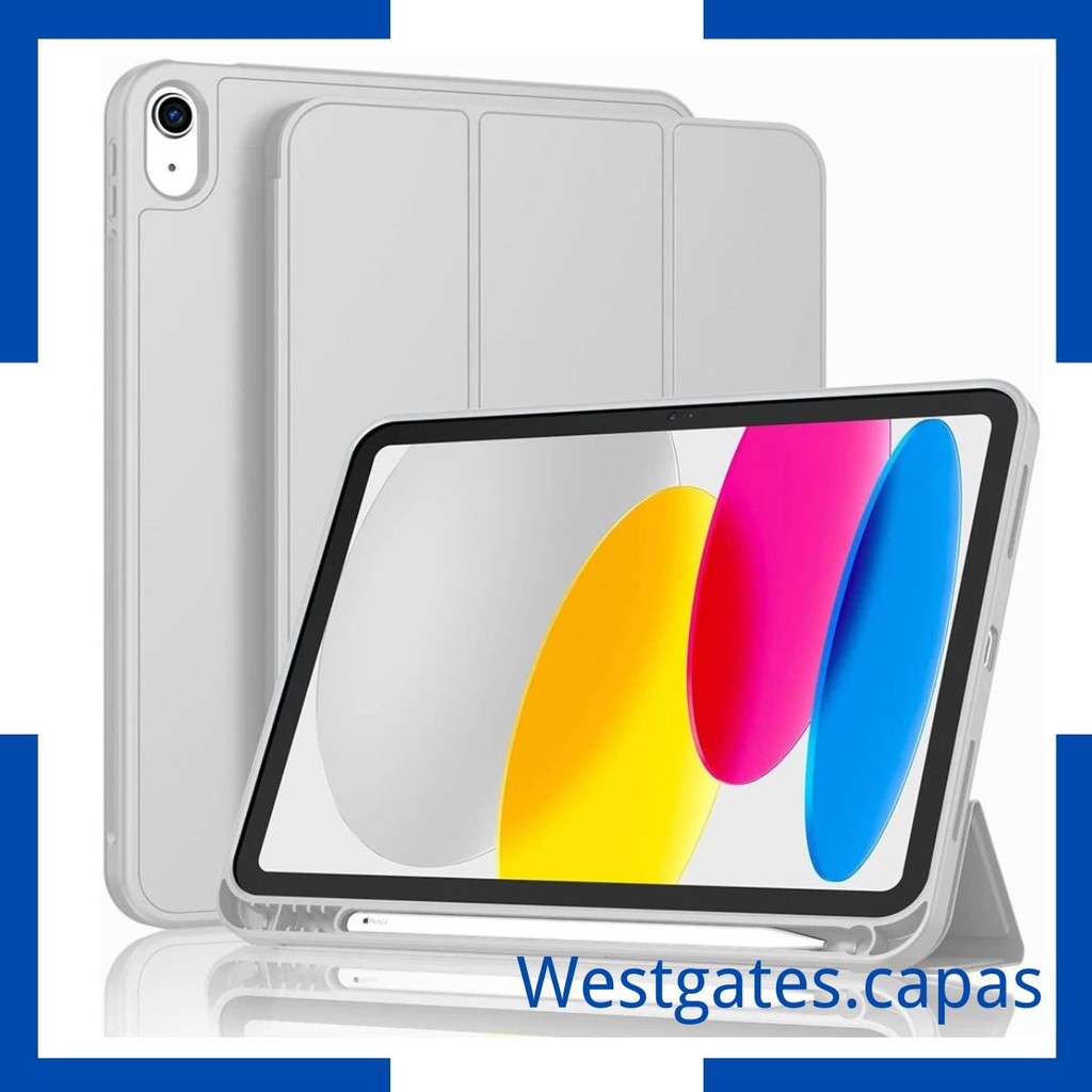 Capa Magnética , Capa para Tablet Ímã com Suporte para Lápis compativel Ipad 10th 2022 10.9 A2757 A2777