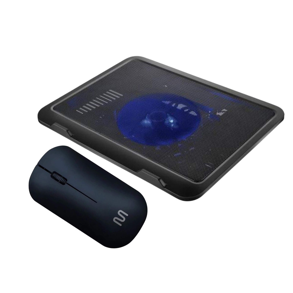 Base para notebook Stand com Cooler 17' + Mouse Sem Fio Slim Box - Multilaser